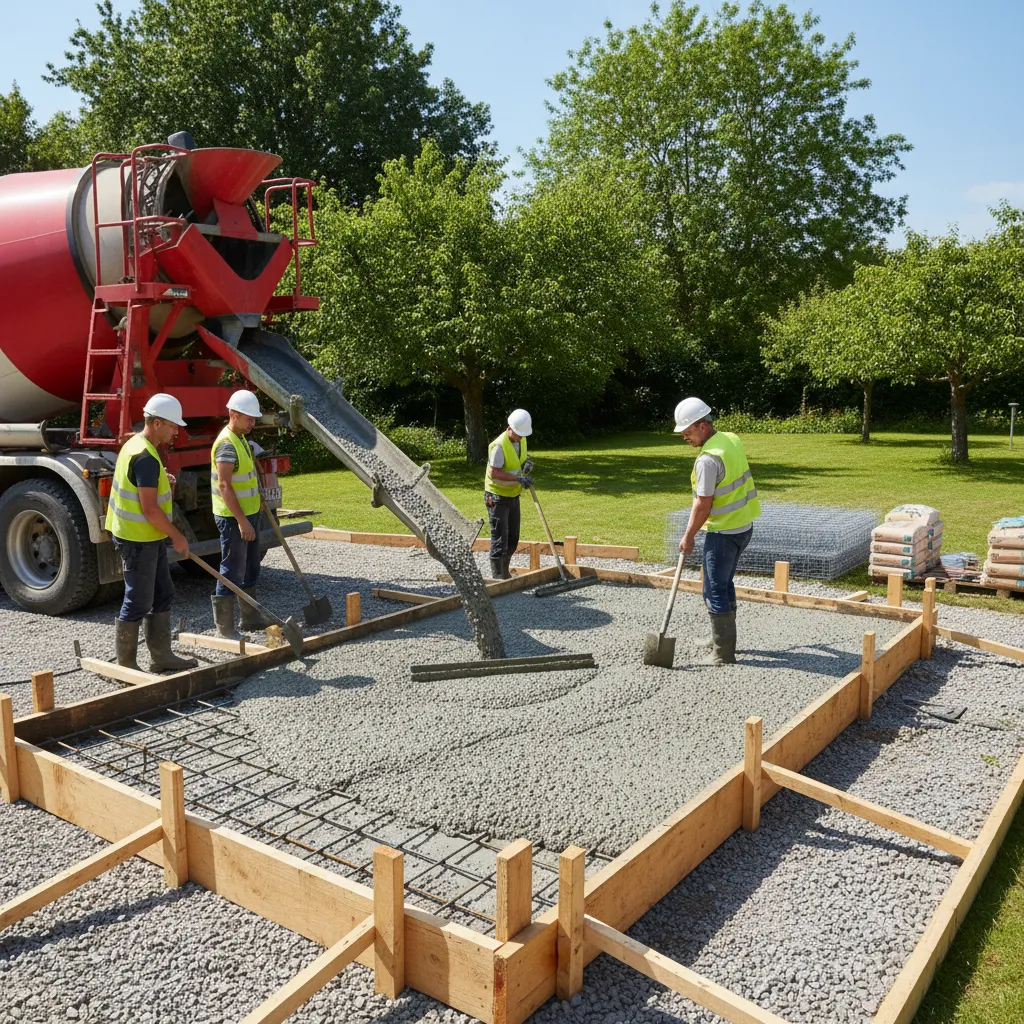 Bauablauf eines Gartenhauses: Von Fundament über Holzrahmen bis zur Dacheindeckung in Bildern